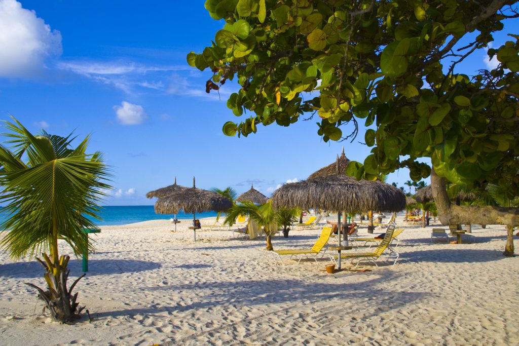 Beautiful view of the eagle beach in Aruba