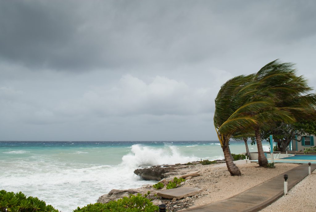 the Caribbean coastline of Grand Cayman gets battered in a hurricane - Viking Travel