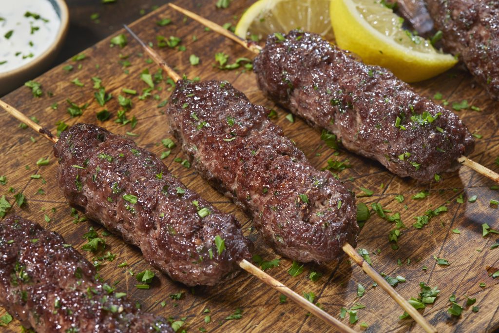 Beef Kofta with Tzatziki Sauce and Lemon - Viking Travel